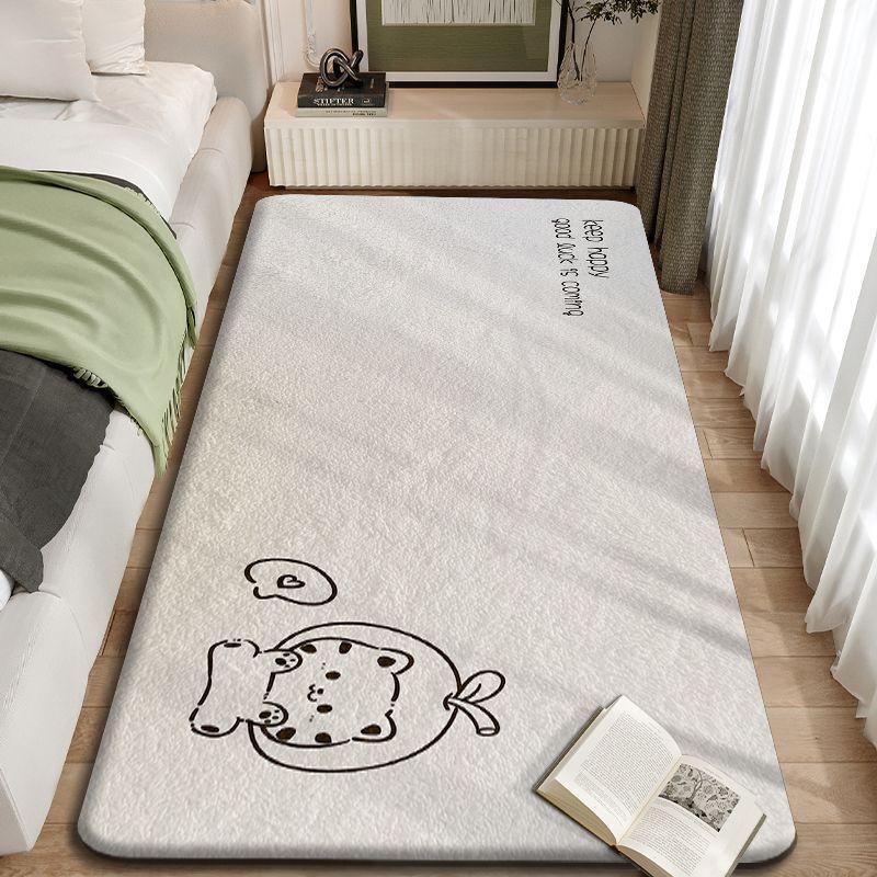 Ковер для спальни, осенне-зимний утолщенный утеплитель, теплый ковер у кровати, мягкий нескользящий ковер