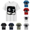 Men's Printed Short Sleeve T-Shirt Men's Loose Casual Short Sleeve Top