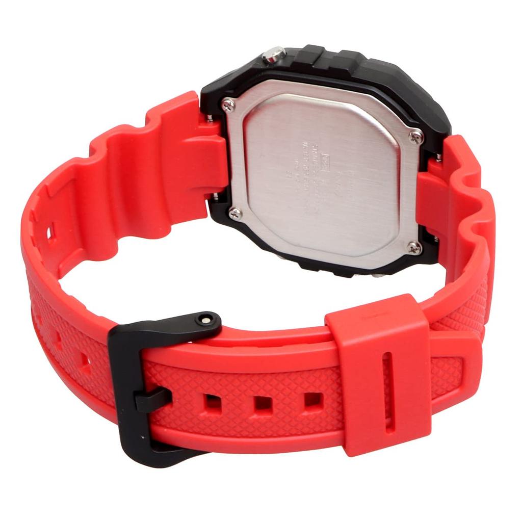 Casio Стандартные цифровые часы W-218H-4BV унисекс красные дешевые импортные модели Casio