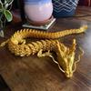 3D шарнирный китайский дракон Печатный орнамент китайского дракона Сильная модель дракона Ландшафтный дизайн