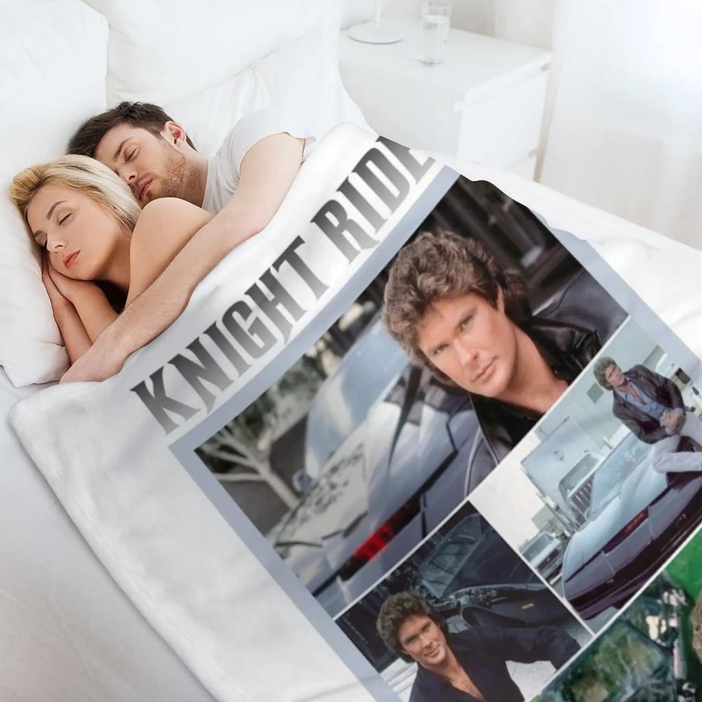 Ночной всадник Майкл Найт с Дэвидом Хассельхоффом the hoff Плед Универсальный Уютный Плед для Всех Случаев
