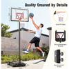 Adjustable Basketball Hoop Outdoor 10FT Basketball Portable Hoops Goals with 44 Inch Backboard for Youth and Adults Perfect for