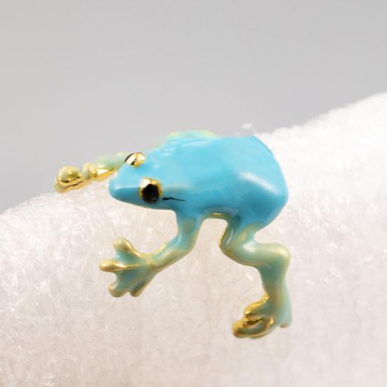 Кольцо для пальца в форме лягушки, пряжка для уха, однотонный сплав, гальваническое отверстие, регулируемый браслет для праздников и вечеринок, аксессуары