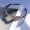 Sweet Korean Women Hairband Girls Headdress Flower Crystal Hair Hoop Hair Accessories Wave Headband
