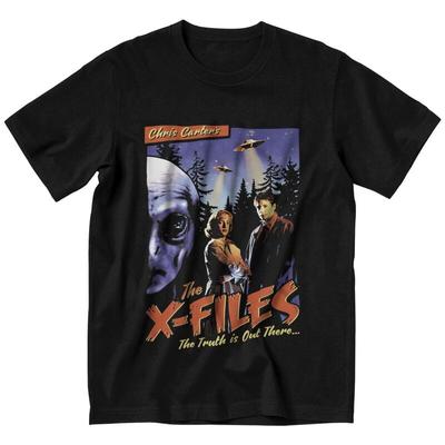Футболка в стиле ретро, футболка с изображением фильма X Files, футболка с жутким комиксом, Малдером, Скалли, Дана Фоксом, футболка с ТВ, футболка унисекс «Правда где-то рядом»