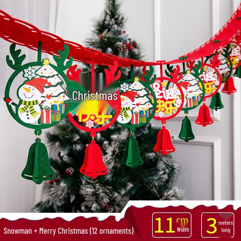 Рождественские украшения: Гирлянды, кисточки и украшения для интерьера и окон