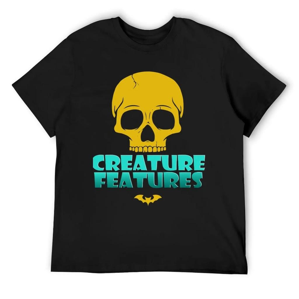Футболка с логотипом Creature Features милые топы одежда из бутика ко Дню святого Валентина подарки для парня футболки для мужчин набор
