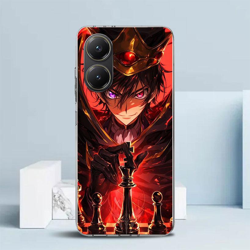 Чехол для телефона с аниме Code Geass для Xiaomi Poco F7 Ultra X5 X6 X7 Pro M7 Redmi 15C 15 13C 13 12C 12 10C 10 10A 9 9C 9A 9T Покрытие Poco