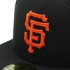 Кепка Newera 59FIFTY 70808762 NER35C7098 MLB San Francisco Giants SF черная черная 7 боковых накладок под козырьком ONSPOTZ изготовленная на заказ кепка Gokyu Fifty унисекс