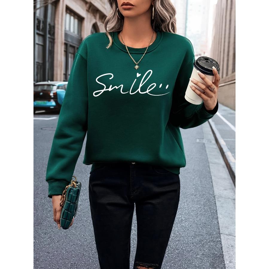 Женская спортивная толстовка на шерстяной подкладке с длинными рукавами, круглый вырез, модный спортивный топ, уличная одежда на осень и зиму