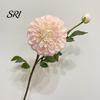 Realistic Petal Texture Flower Artificial Chrysanthemum Ball Flowers with 1 Head Bloom And Bud Fake Mums Long Lasting Hydrangea Bouquet for DIY Bridal