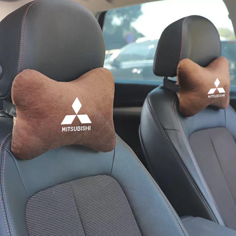 pdsh9 For Mitsubishi ASX Chaveiro Lancer Outlander Pajero EX Car Neck Pillow Headrest Belt Shoulder Pads Auto Accessories