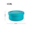 Силиконовый ланч-бокс для микроволновой печи, силиконовый ланч-бокс, коробка для хранения в холодильнике, круглый набор из четырех предметов