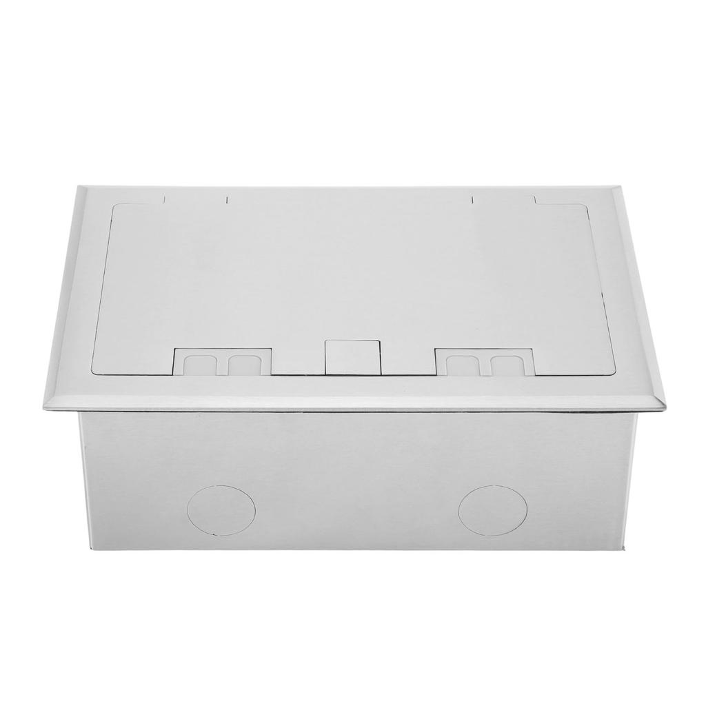 Floor Outlet 3 Receptacles 16A 4000W Recessed Floor Electrical Socket Box Kit for Office Hotel School Home