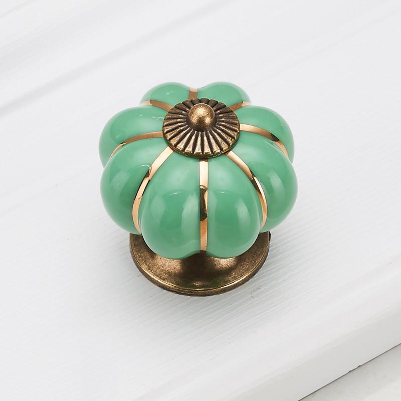 Pumpkin Ceramic Handles 40mm Drawer Knobs Cupboard Door Pulls Furniture Handle