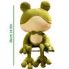 Soft Frog Plush Stuffed Animal Long-Leg Plush Frog Doll Cute Stuffed Frog Plushies Gift for Kids Plush Frog Decor Photo Prop