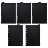 Paper A5 A6 A7 Black Loose-leaf Divider Index Divider Binder Index Separator Notebook Paper Divider