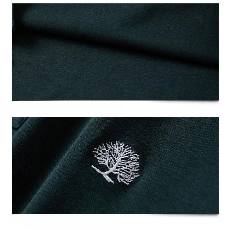 Men's Long Sleeve Polo Shirts Casual Work Pullover Shirts Moisture Wicking Lightweight Golf Shirts Loose-Fit Button Down Collared Tee Shirt for Men