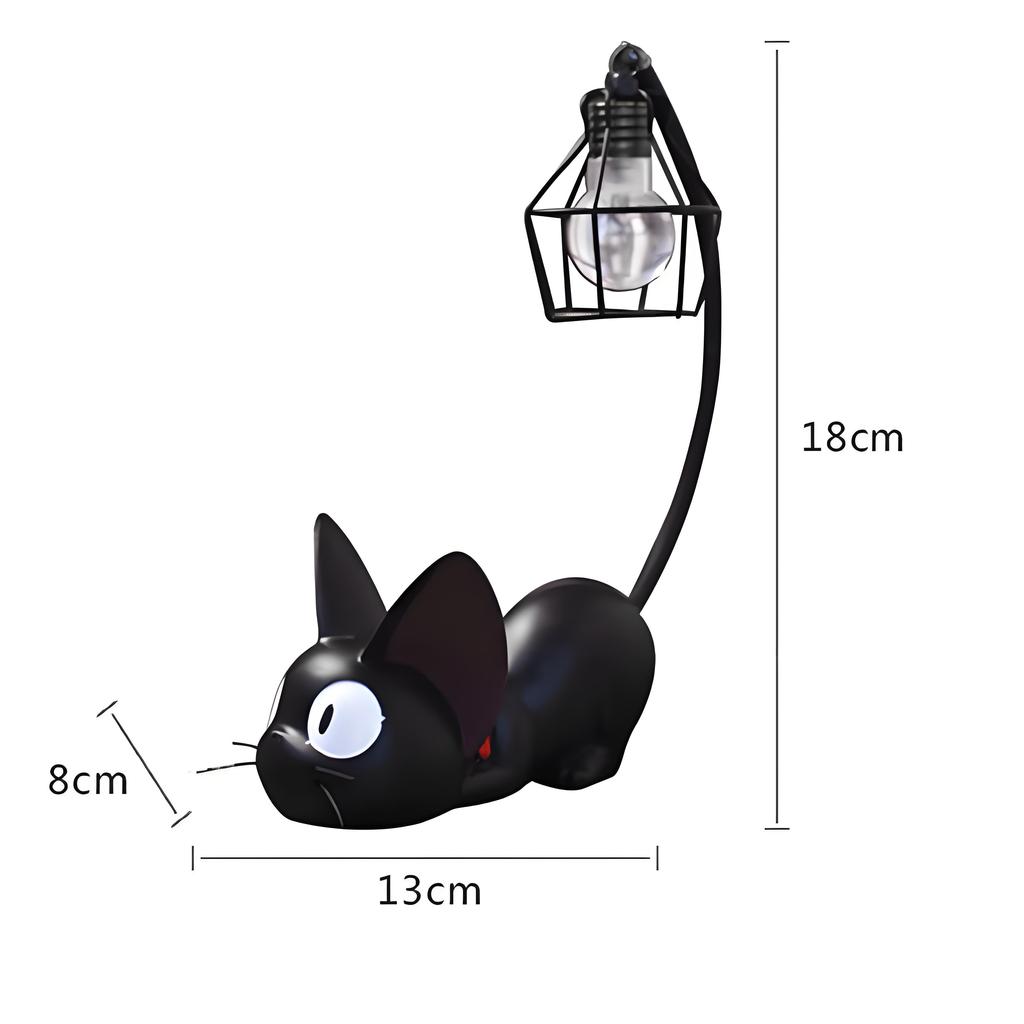 Miniature Cat Led Night Lamp Creative Resin Cat Animal Night Lamp Kitty Table Lamp Children'S Cartoon Room Lamp Decro Home