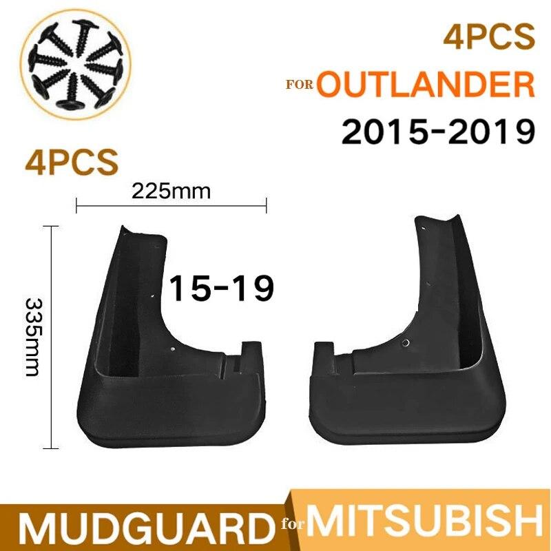 Auto Mud Flaps Kit for Mitsubishi Outlander 2015- 2018 Mud Fender Splash Guard Front and Rear 4-PC Set Car Stylin