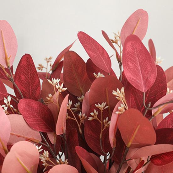 Элегантный портативный удобный яркий изысканный долговечный эвкалипт искусственные листья растения декор