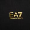 Emporio Armani EA7 Осень/Зима 24 Худи однотонное с принтом логотипа Мужские Худи Черный 8NPM32-PJVRZ-0208