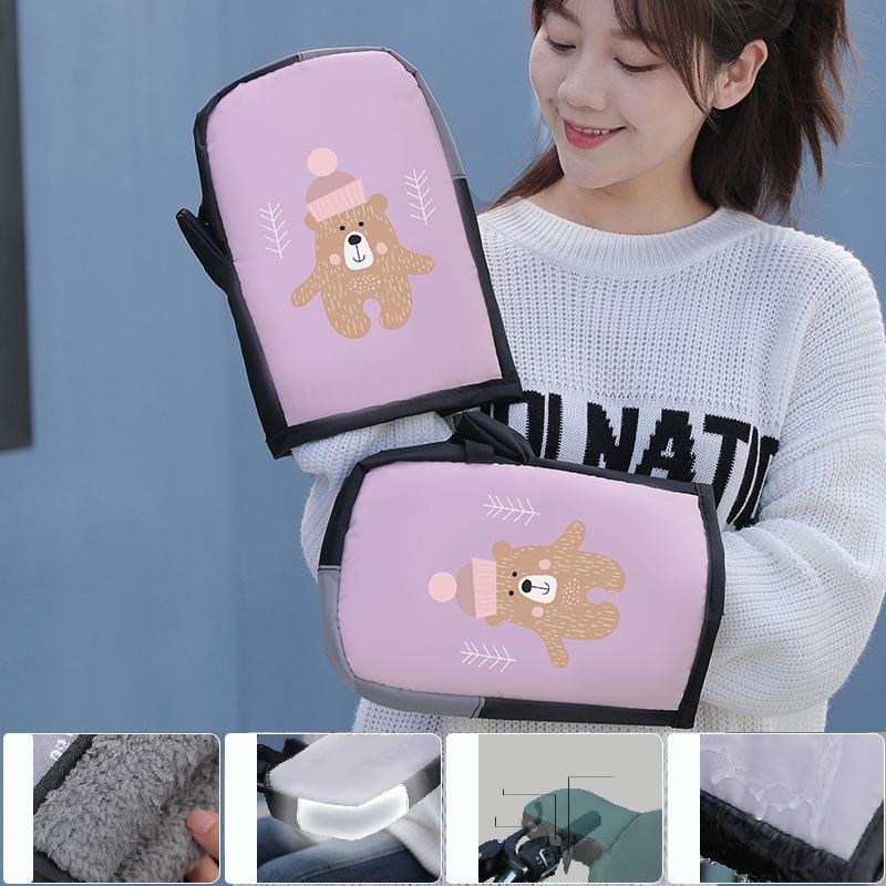 Motorcycle Scooter Handlebar Grip Gloves Muffs Winter Cycling Waterproof Windproof Bikecycle Handlebar Gloves Moto Accessories