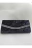 Women's Stylish and Useful Evening Dress Bag Black Velvet Marbled Stone Evening Bag