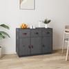 820149 vidaXL Buffet Grey 100x40x75 Cm Solid Pine Wood