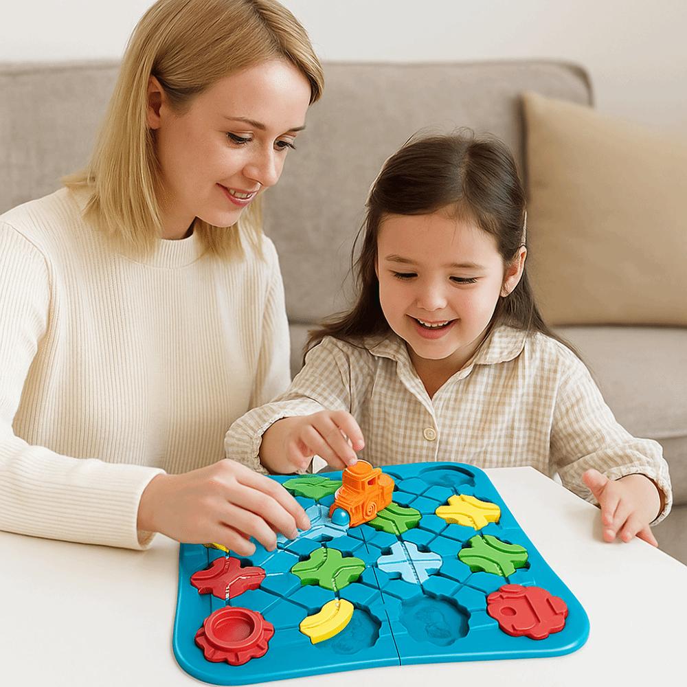 Plastic Logical Road Builder Games Montessori Table Education Puzzle Toys  Children's