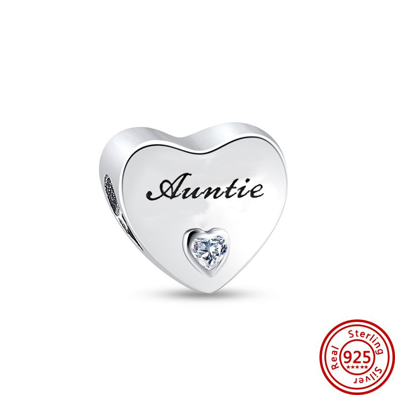 Новый 925 Серебряный Шарм Навсегда Теплый Семья Любовь Мама DIY Бусины Подходит Оригинальные Подвески Браслеты Подарок На День Матери Ювелирные Изделия