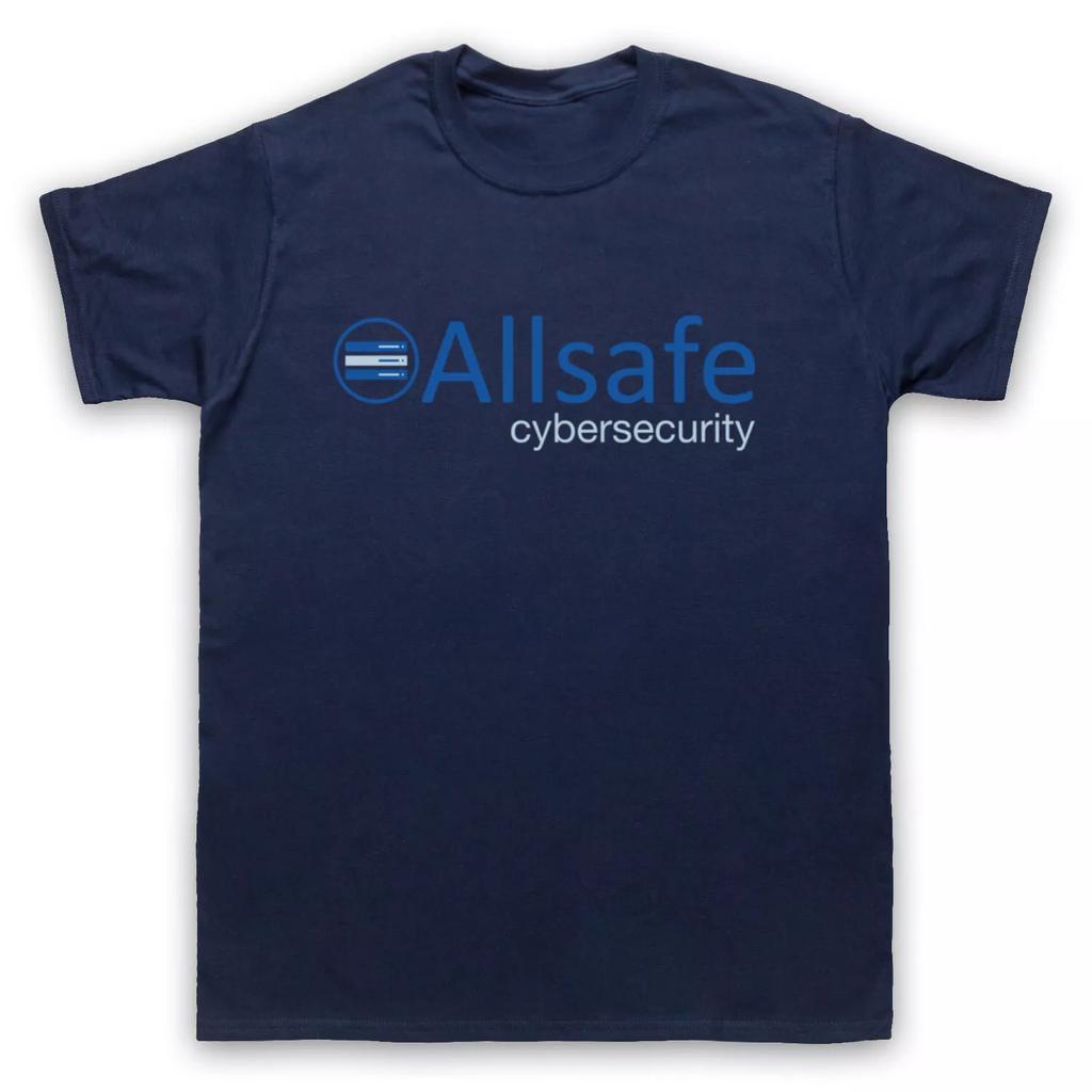 ALLSAFE CYBERSECURITY UNOFFICIAL MR. ROBOT CYBER CRIME MENS & WOMENS T-SHIRT Graphic Short Sleeve Shirt Unisex Men Women Summer