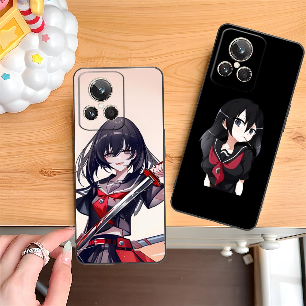Akame Kurome Matte TPU Mobile Phone Case for Realme GT 8 Neo Pro C75 73 71 C67 65 C55 53 C35 31 C20 15 Colorful Cover