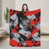 Twisted Wonderland Yuu Grim Пледы TWST Ритм-игра Шерсть Новинка Дышащие пледы для кровати Гостиной Зимы Автомобиля