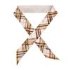 8102102 A4186 Check Twily Silk Scarf