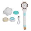 Electric Body Brush Rechargeable Long Handle Bath Scrub Multifunctional Massaging Shower Scrubber