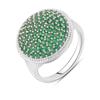 Nano Emerald Silver Ring (2124580)