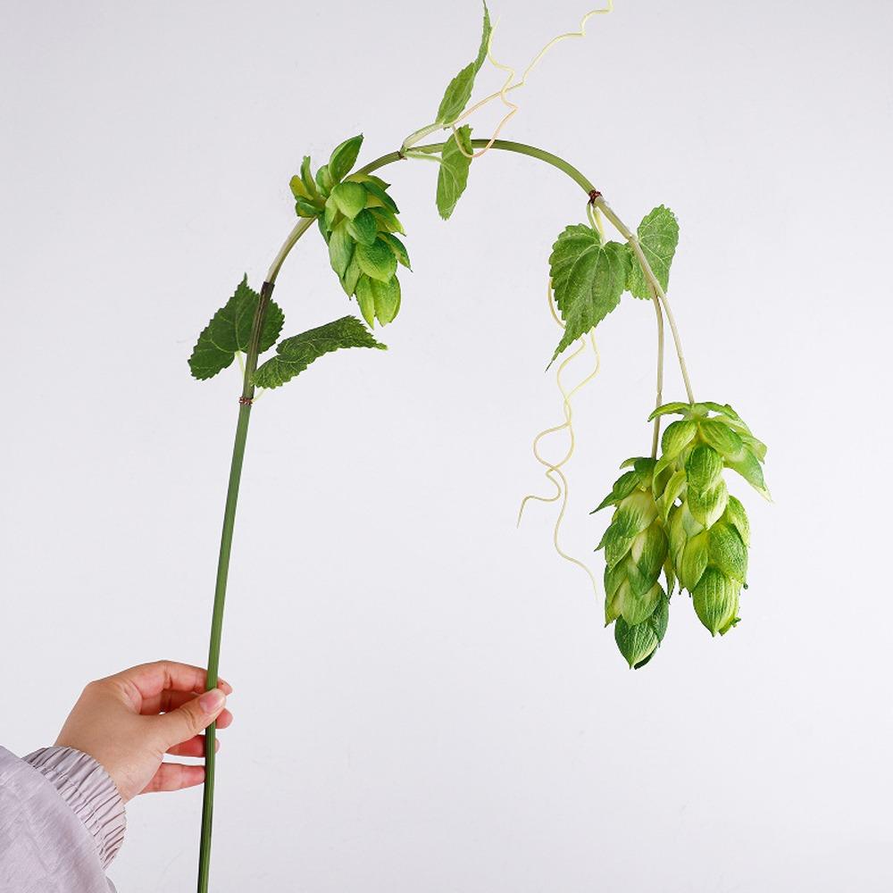 Tendrils Hanging Virginia Creeper 3 Heads Faux Hops Vine Artificial Hops Branch Home Office Decor