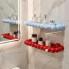 Plastic Wall Shower Shampoo Rack Punch Free Wall Display Shelf Bathroom Shelves  Bathroom