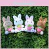 Bunny Toy Plush Keychain With Strawberry Design For Kids Gift And Bag Accessory