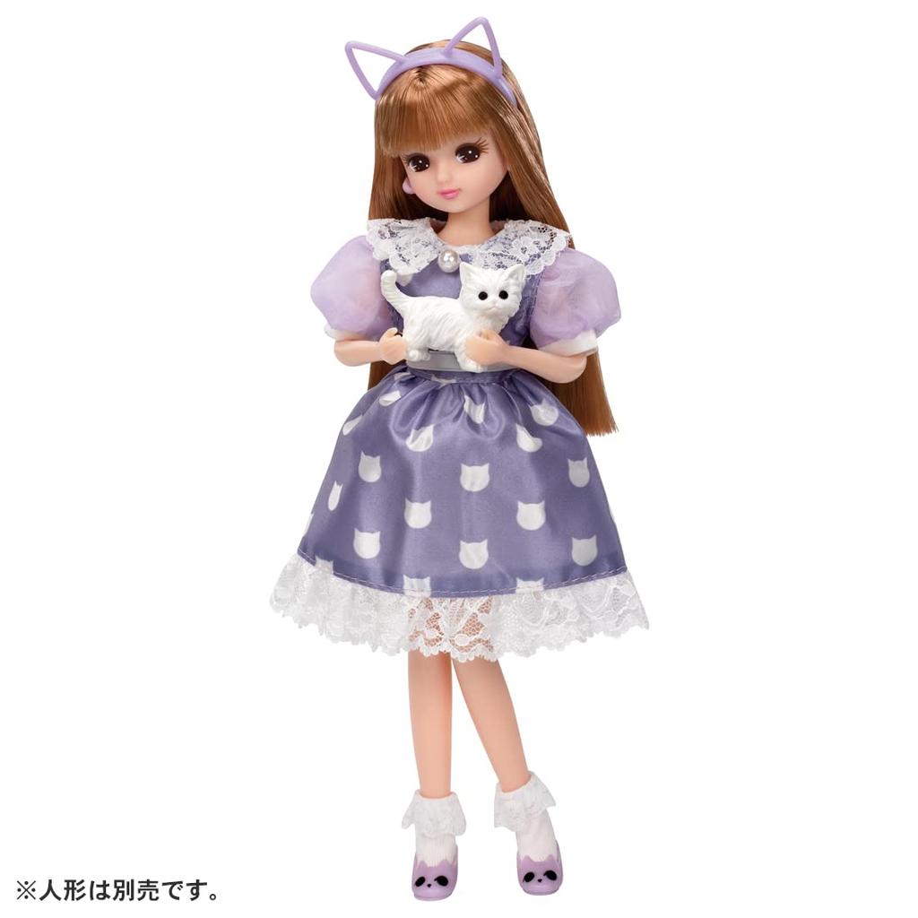 TAKARA TOMY Платье I Love Cats Play Toy Ages Licca-chan LW-16 Dress-up 3+