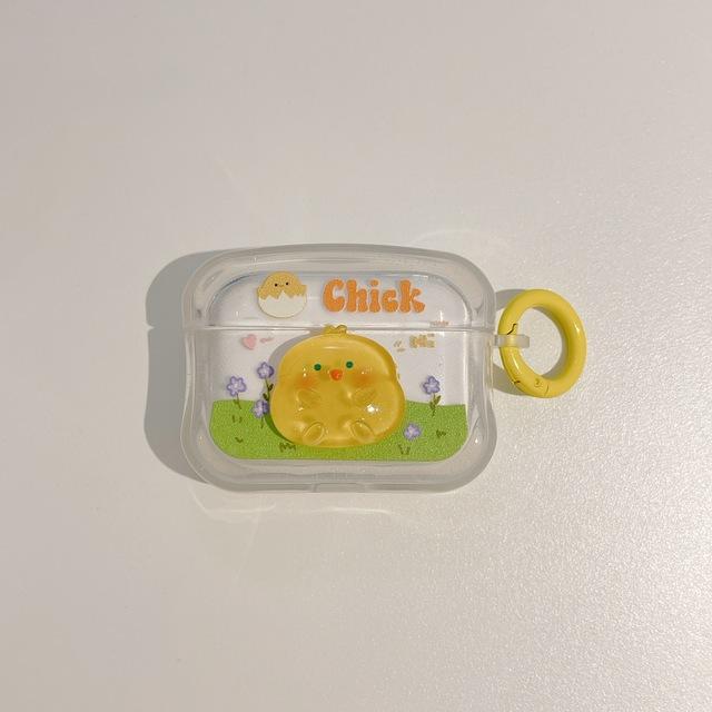 Противоударный чехол для наушников с милым цыплёнком для Airpod 3 1 2, беспроводная зарядная коробка с Bluetooth для Apple Air Pods Pro, 2-й чехол