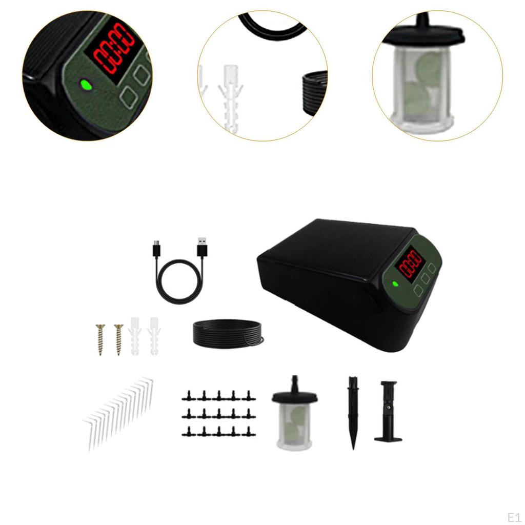 Умный комплект для капельного полива на солнечных батареях, внутренняя система для горшечных растений, интеллектуальный, универсальный