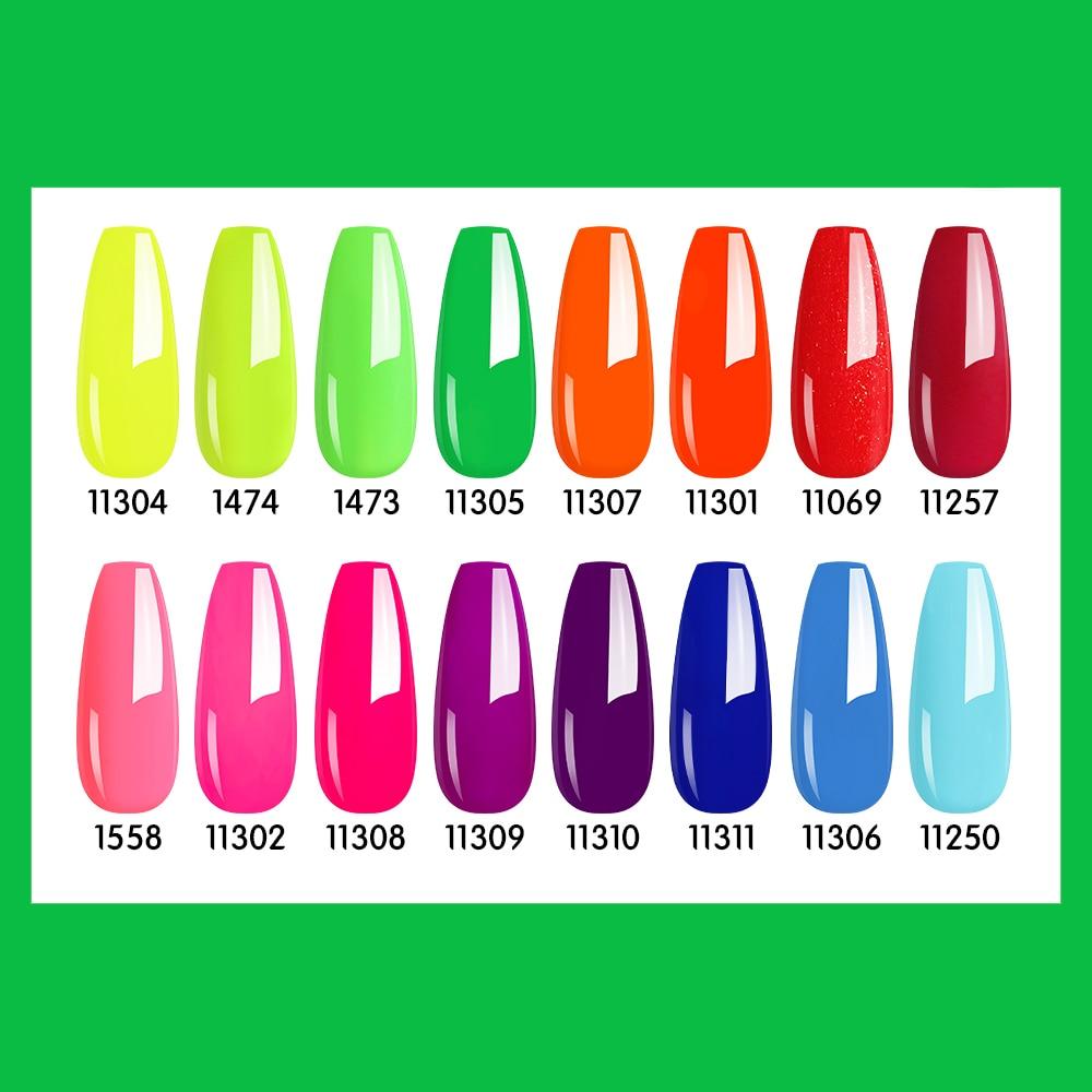 NAILCO 15 мл летний очевидный свежий флуоресцентный цветной гель-лак для дизайна ногтей, блестящий маникюрный набор, УФ/светодиодный гель для ногтей