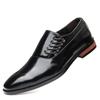 Men's Casual Business Shoes Microfiber Leather Square Toe Lace-up Mens Dress Office Flats Men Fashion Wedding Party Oxfords 2024