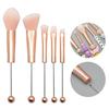 1 or 5Pieces/set DIY Beaded Brushes Set with Metal Handle Blusher Brush/Loose Powder Brush/Eye Shadow Eyebrow Brushes