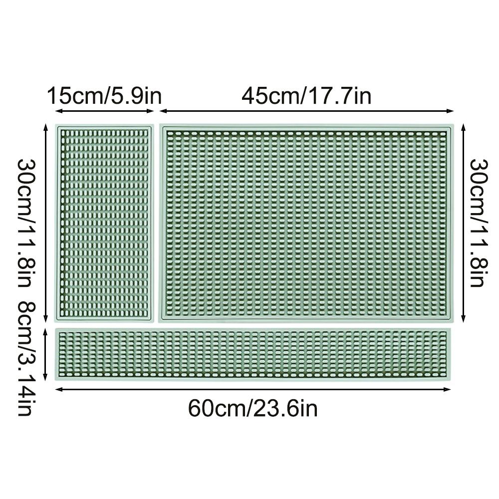 Бытовой Нескользящий Бар Кухонный Коврик для Сушки Посуды Миска Тарелка Стол Изоляционный Коврик Несколько Размеров Кофемашина Поверхность Стола Защитный Коврик от Горячего