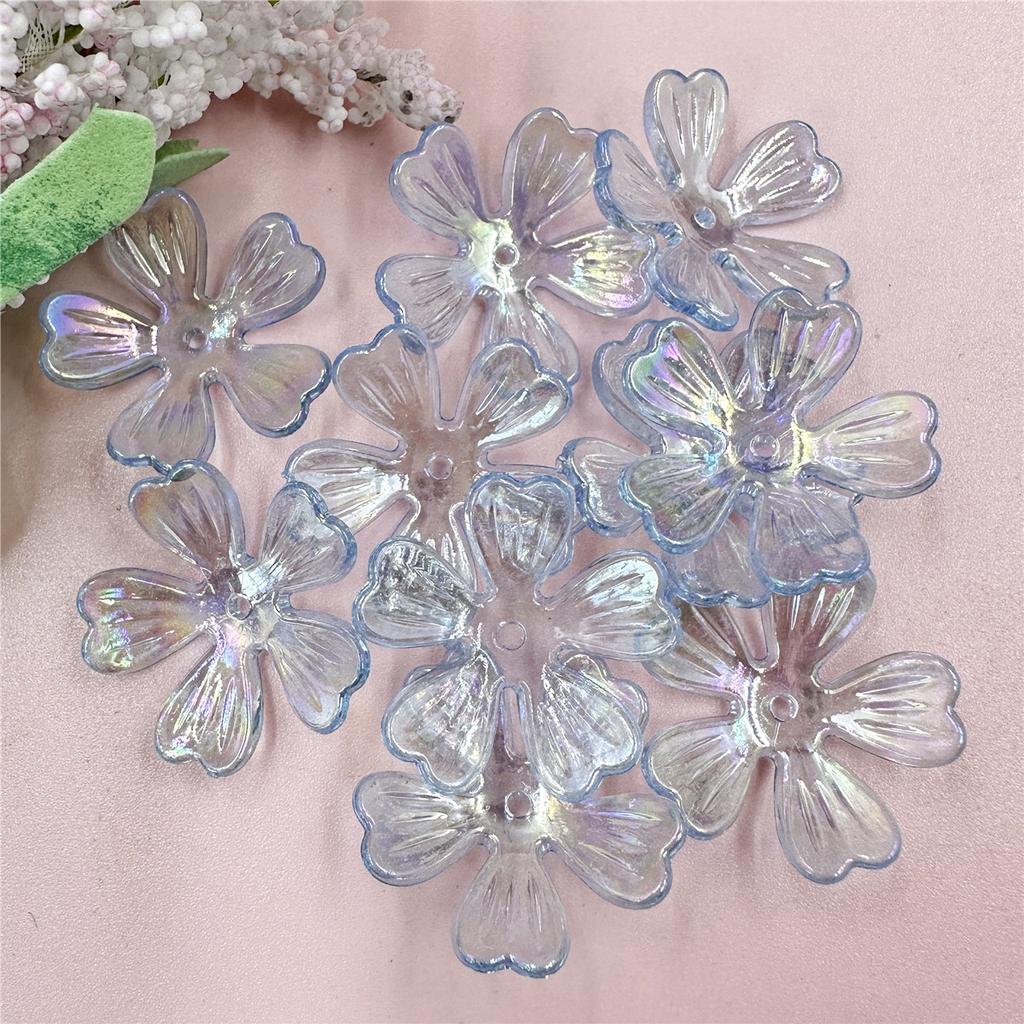 Высококачественные цветочные бусины, ожерелье, кулон, акриловые ювелирные изделия, бусины 26,5 мм, 10 шт., бусины «сделай сам»