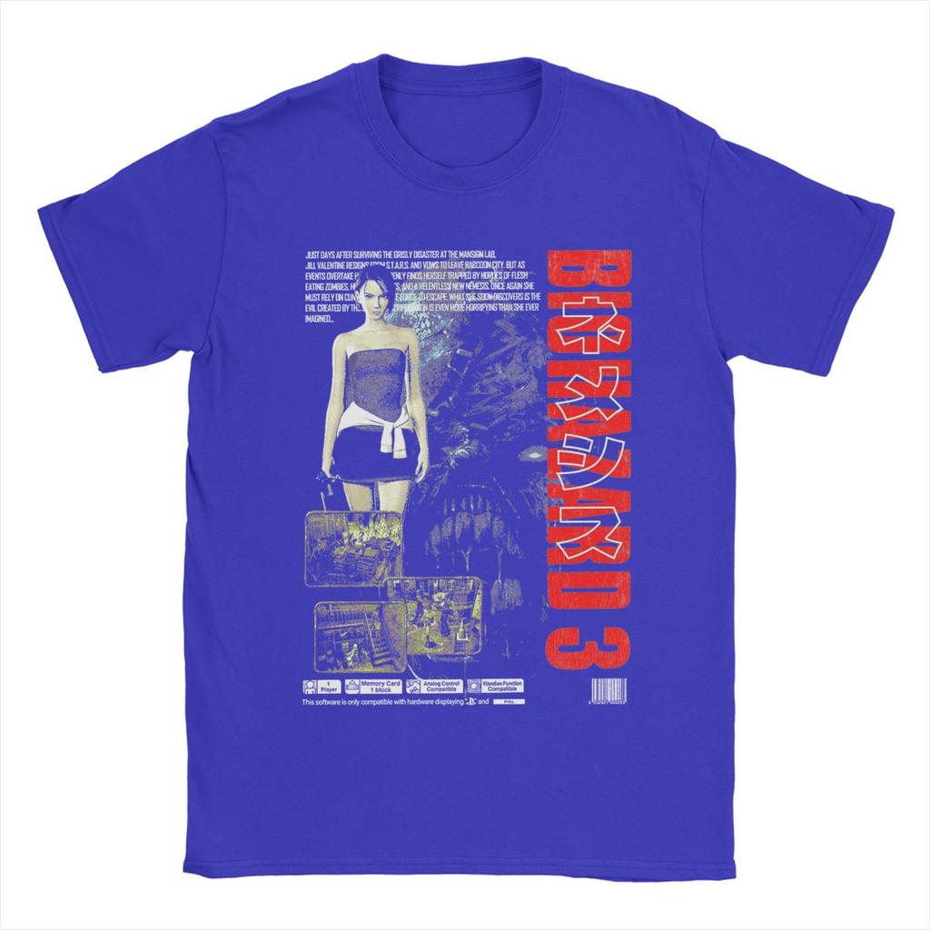 Мужская футболка Resident Evil Biohazard 3 100% хлопок Топы Винтажная с коротким рукавом Футболки с круглым вырезом Классические футболки