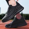 Men's Extra Large Waterproof Leather Sneakers & Rain Boots (Size 45-48) for Autumn & Kitchen Work